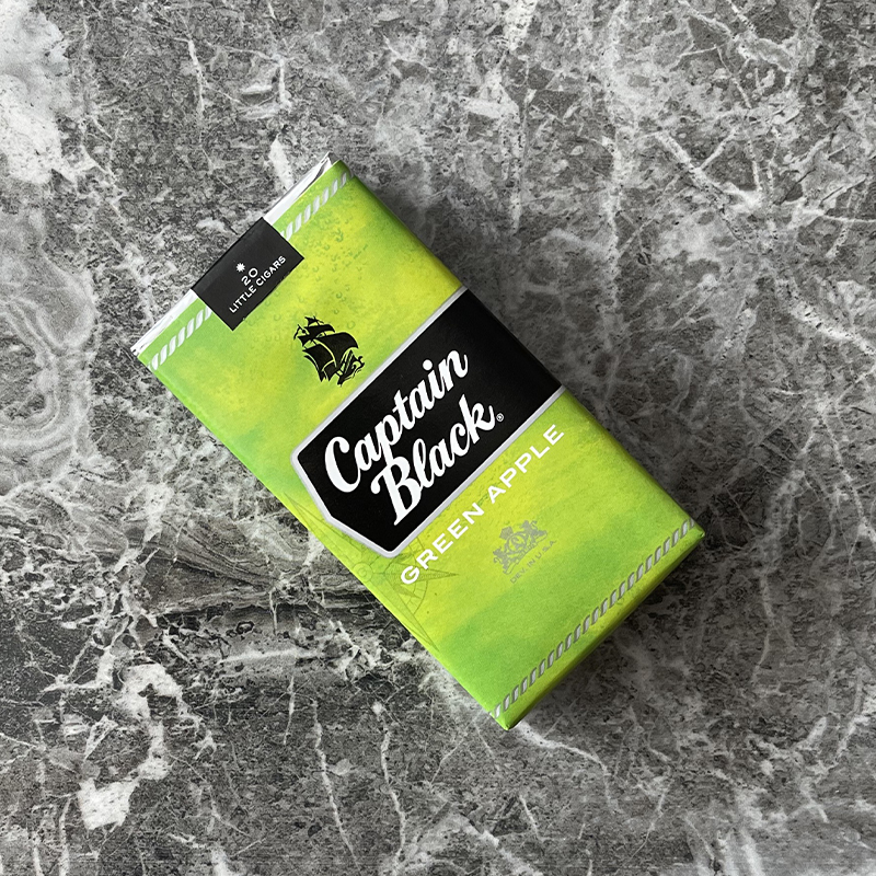 Captain Black Green Apple Little Cigars ‣ Duty Free Price👍