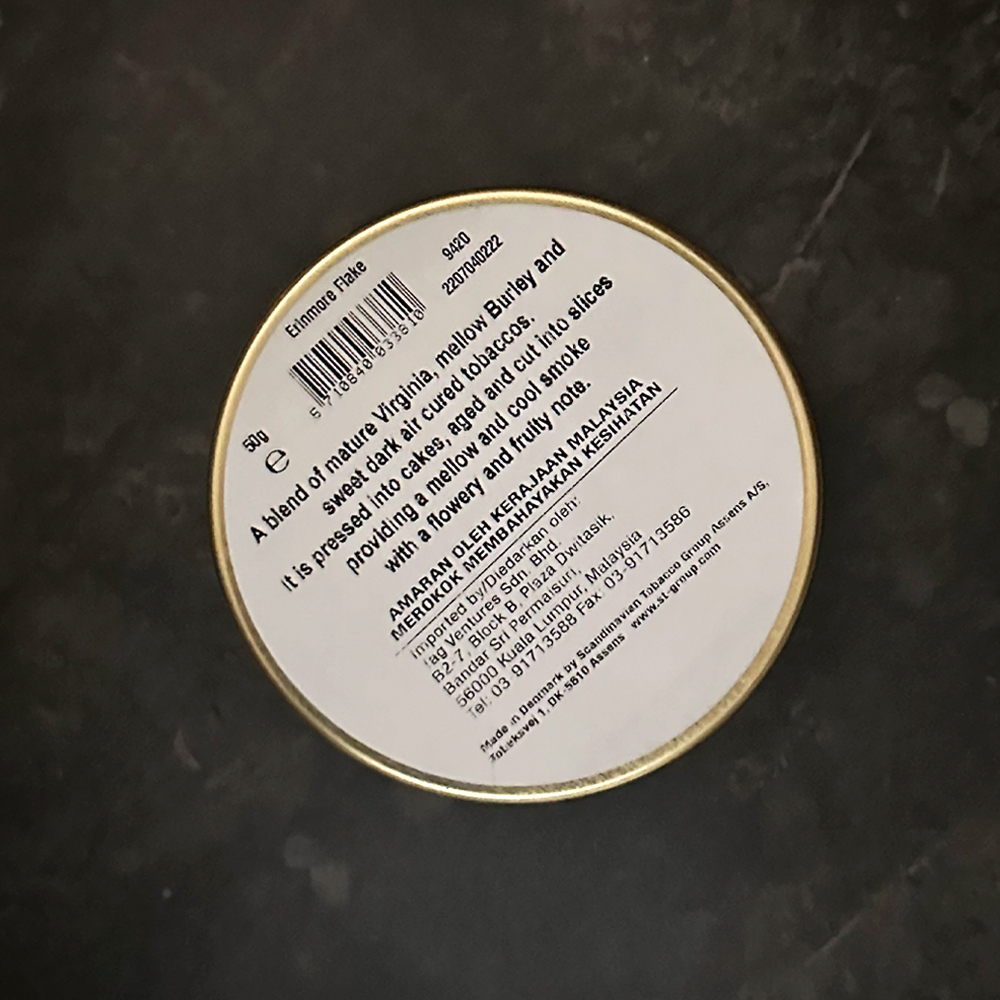 Erinmore Flake 50g Tin 🍂 ‣ Pipe Tobacco ‣ 14€👍