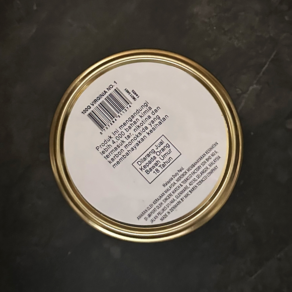 Mac Baren Virginia No. 1 100g Tin 🍂 ‣ Pipe Tobacco ‣ 14€👍