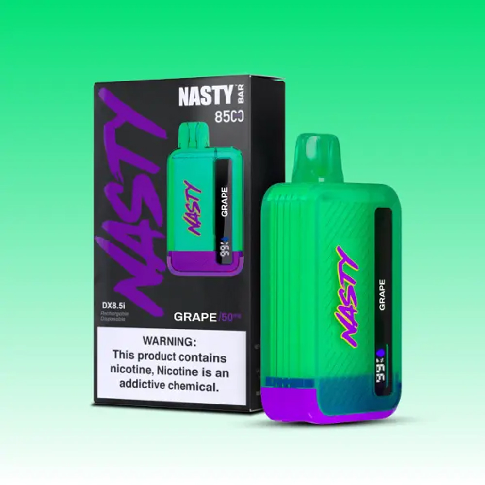 NASTY Bar 8500 Grape 💨 ‣ Disposable Vape ‣ 13€👍
