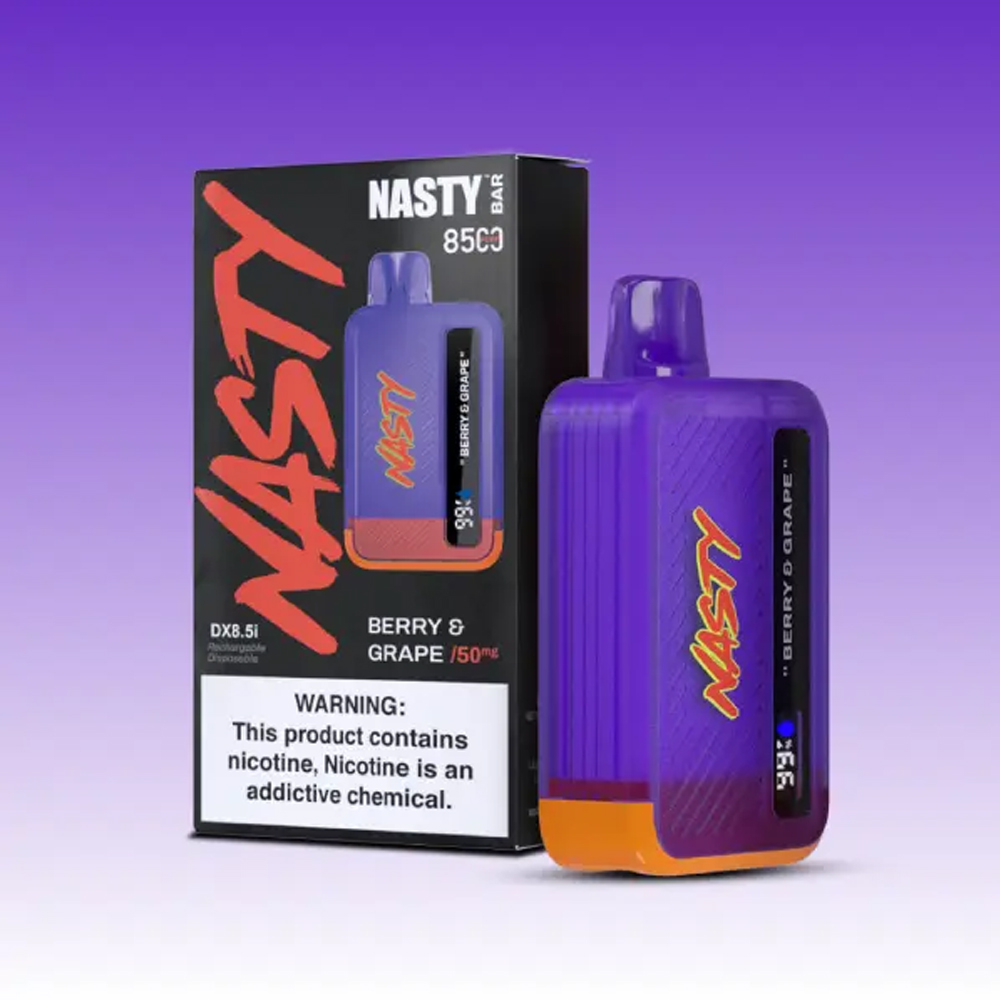 NASTY Bar 8500 Berry & Grape 💨 ‣ Disposable Vape ‣ 13€👍