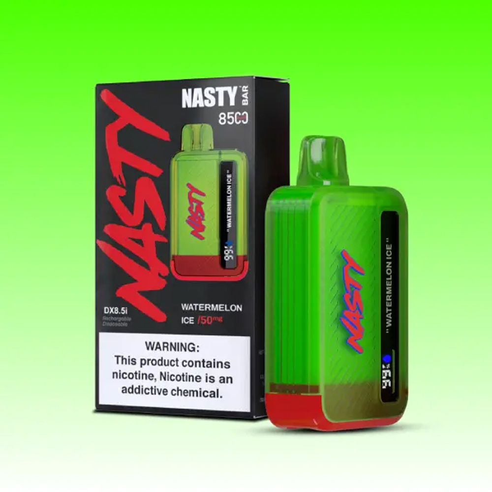 NASTY Bar 8500 Watermelon Ice 💨 ‣ Disposable Vape ‣ 13€👍