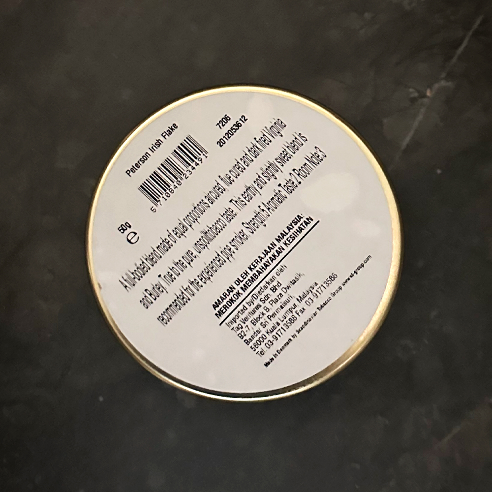 Peterson Irish Flake 50g Tin 🍂 ‣ Pipe Tobacco ‣ Only 14€👍