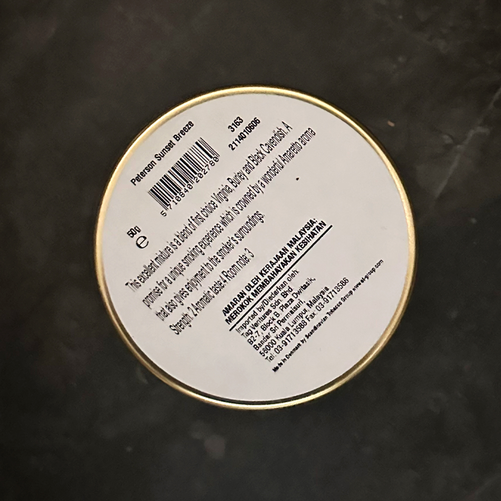 Peterson Sunset Breeze 50g Tin 🍂 ‣ Pipe Tobacco ‣ 14€👍