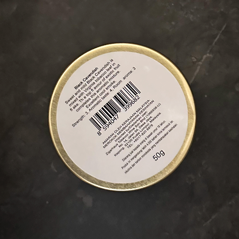 Stanislaw Black Cavendish 50g Tin 🍂 ‣ Pipe Tobacco ‣ 14€👍