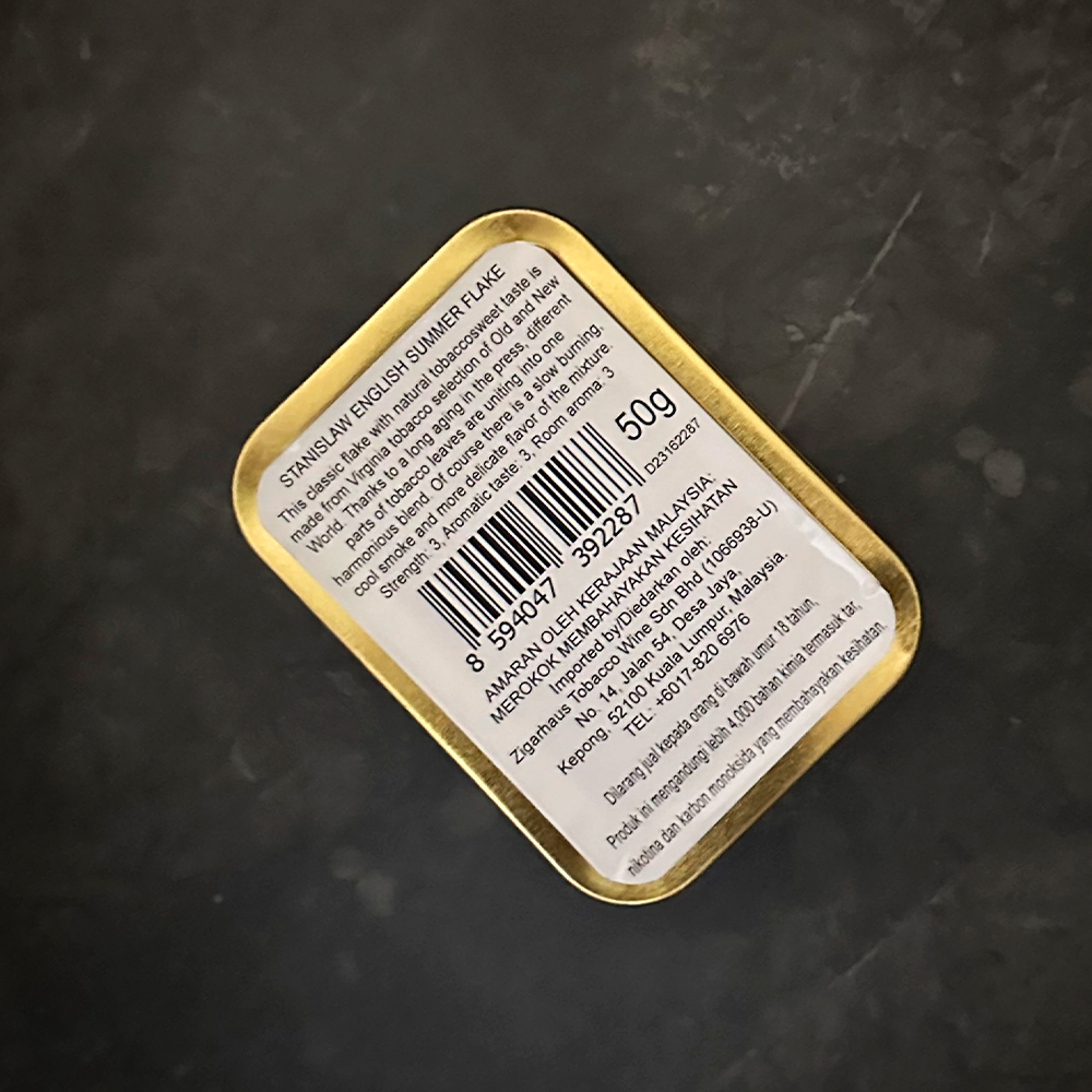 Stanislaw English Summer Flake 50g Tin 🍂 ‣ Pipe Tobacco 👍