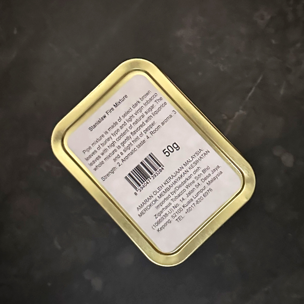 Stanislaw Fire Mixture 50g Tin 🍂 ‣ Pipe Tobacco ‣ 14€👍