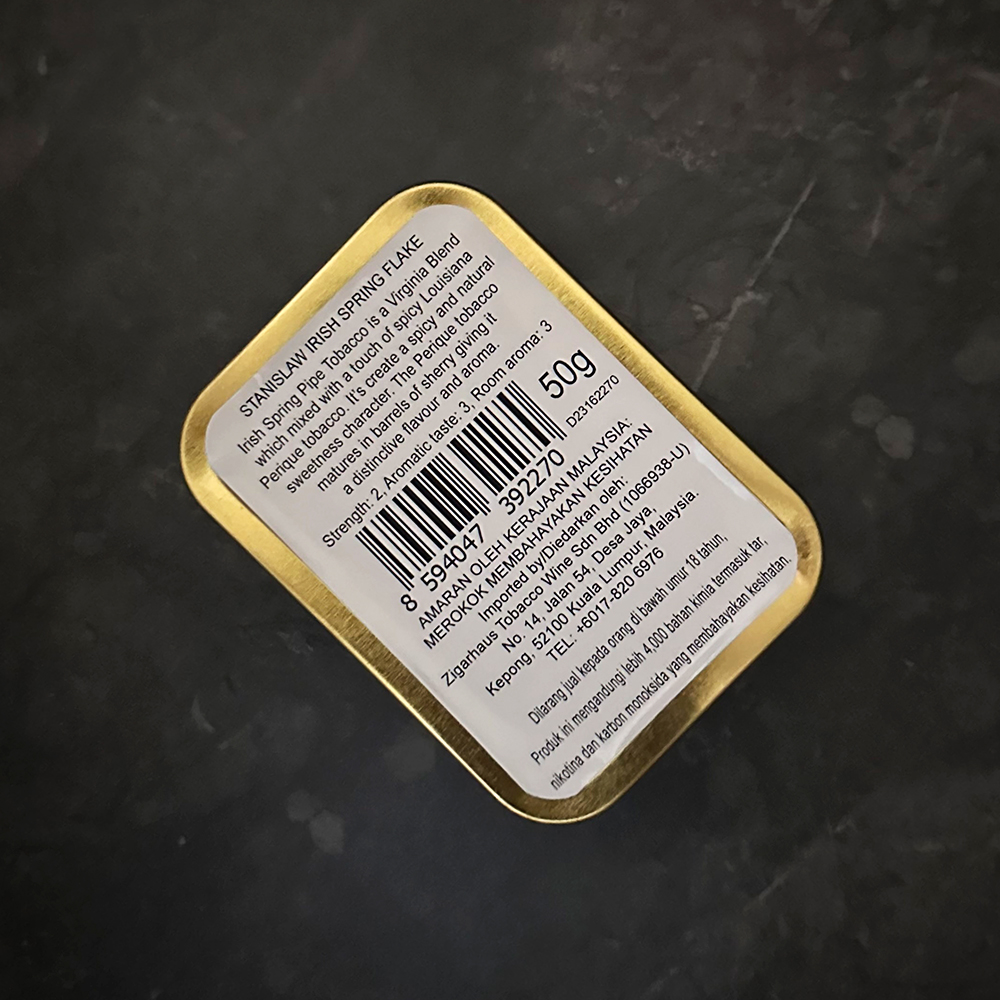 Stanislaw Irish Spring Flake 50g Tin 🍂 ‣ Pipe Tobacco ‣ 15€