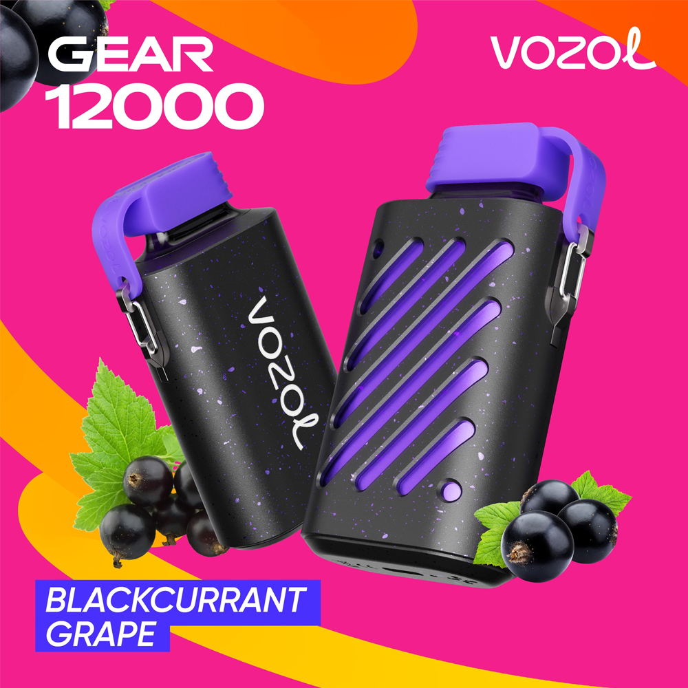 Vozol Gear 12000 Blackcurrant Grape 💨 ‣ Vape ‣ Only 15€👍