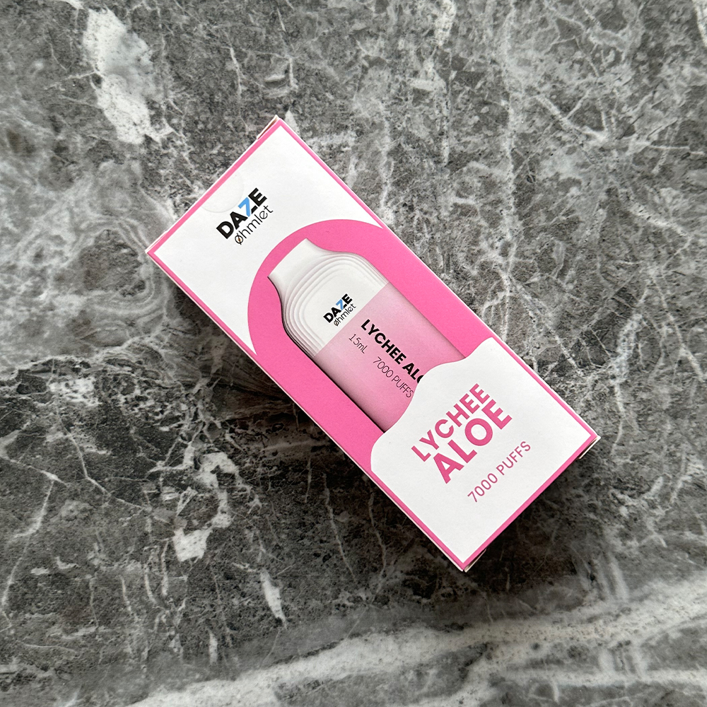 7 Daze Ohmlet Lychee Aloe ‣ 7000 Puffs Disposable Vape 💨