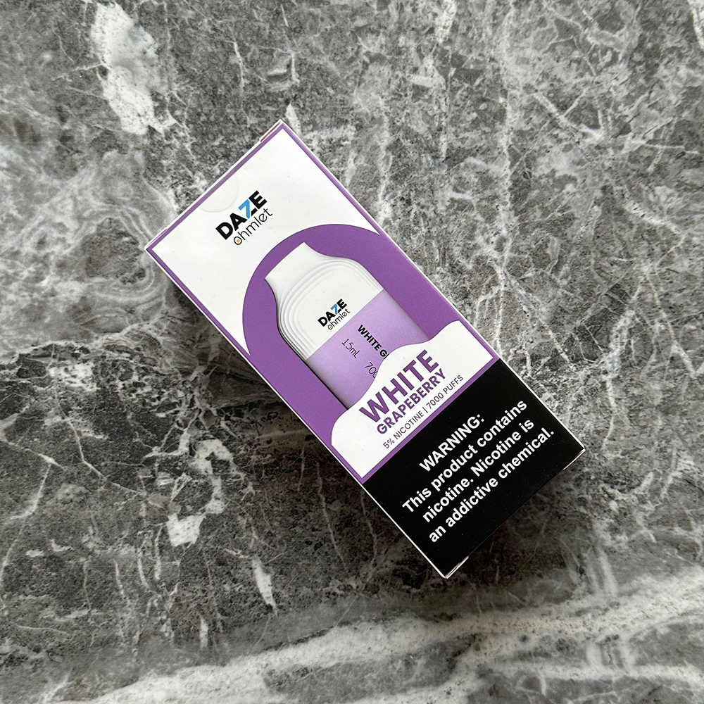 7 Daze Ohmlet White GrapeBerry ‣ Disposable Vape 💨