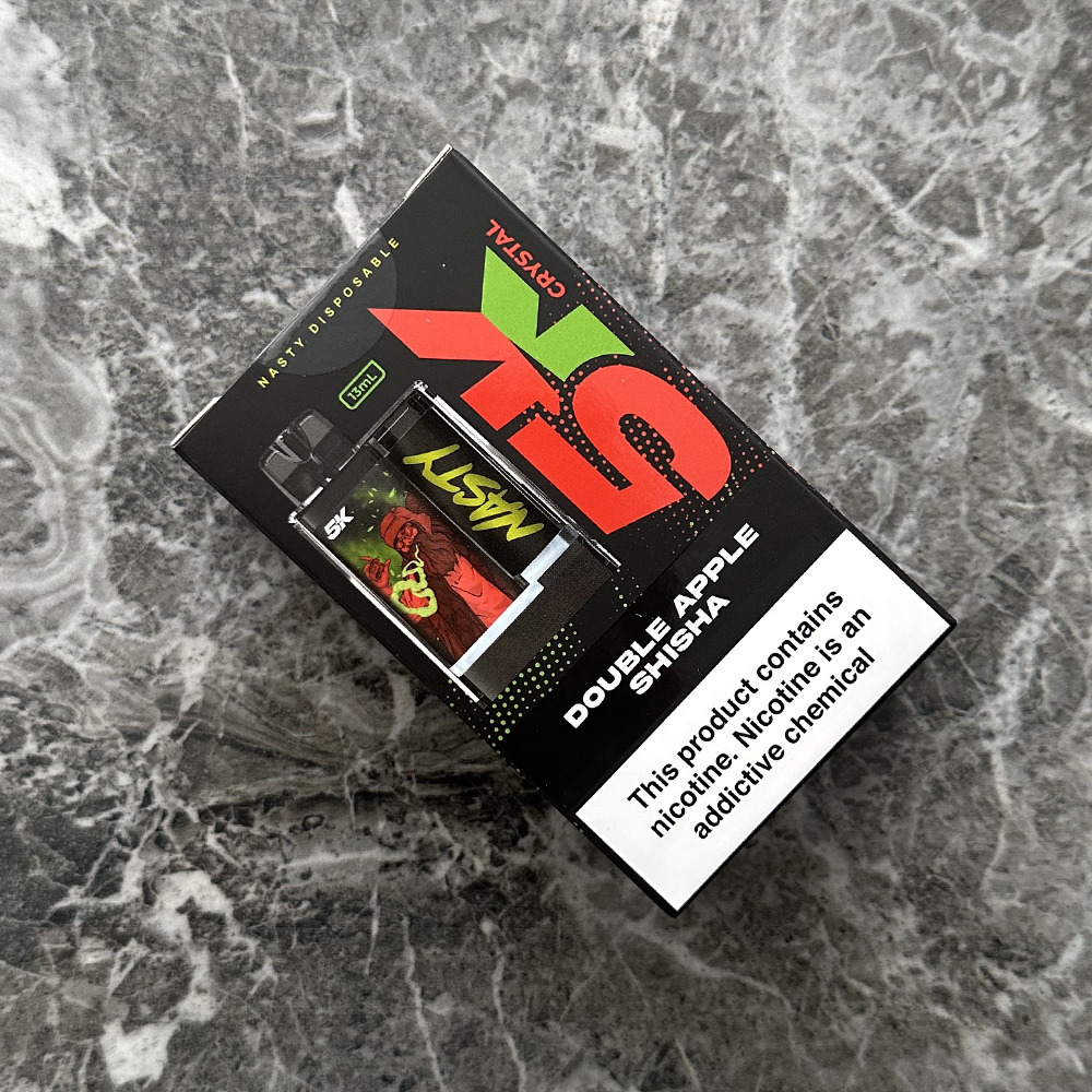 NASTY 5K Crystal Double Apple Shisha 💨 ‣ Only 14€👍