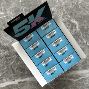 NASTY 5K Crystal Peach Ice 💨 Disposable Vape ‣ Only 14€👍