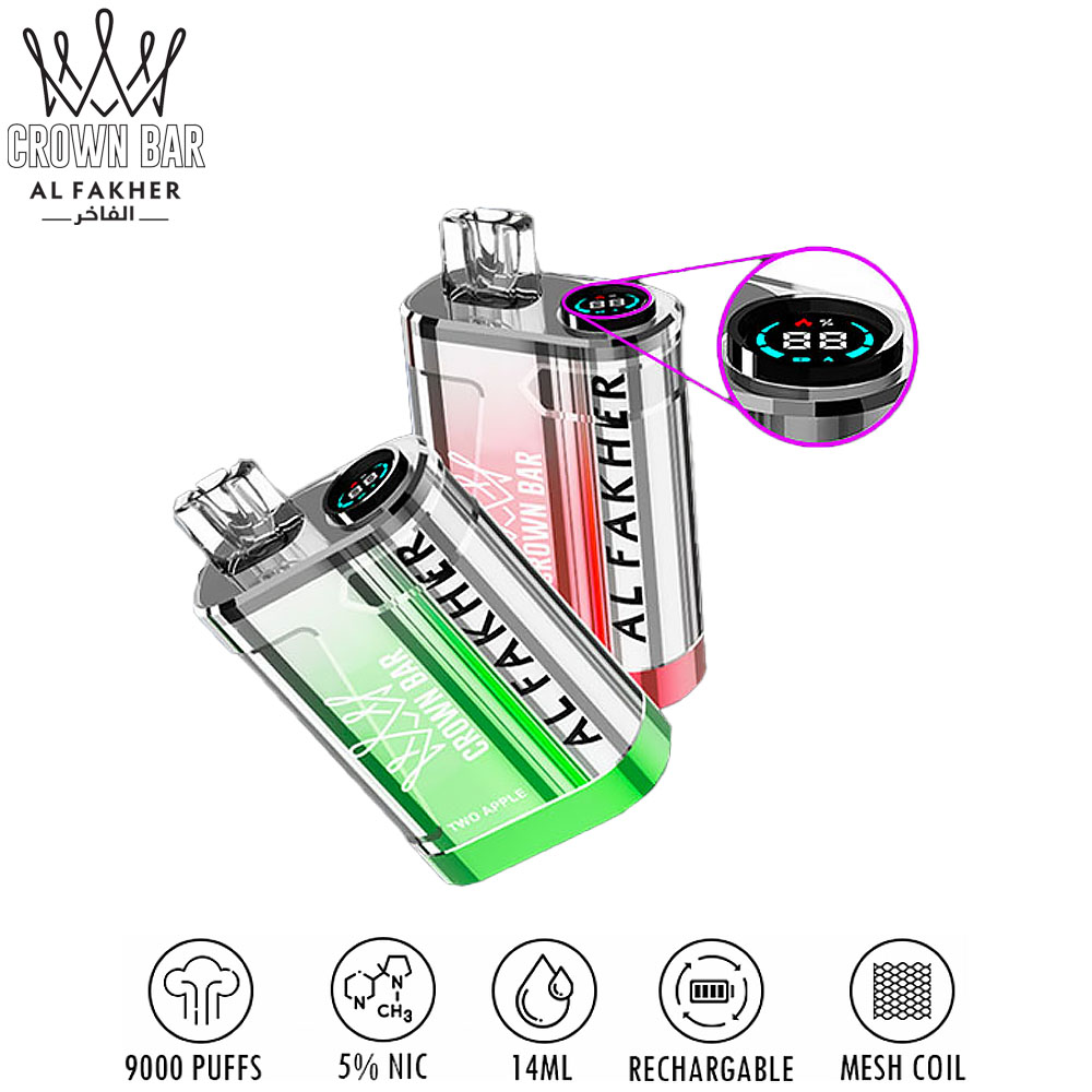 Al Fakher Crown Bar 9000 - Disposable Vape 💨 ‣ Only 15€👍