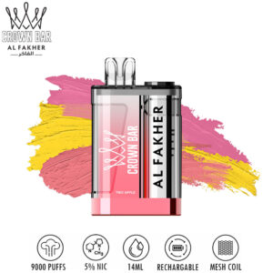 Al Fakher Crown Bar 9000 - Two Apple 💨 ‣ Only 15€👍