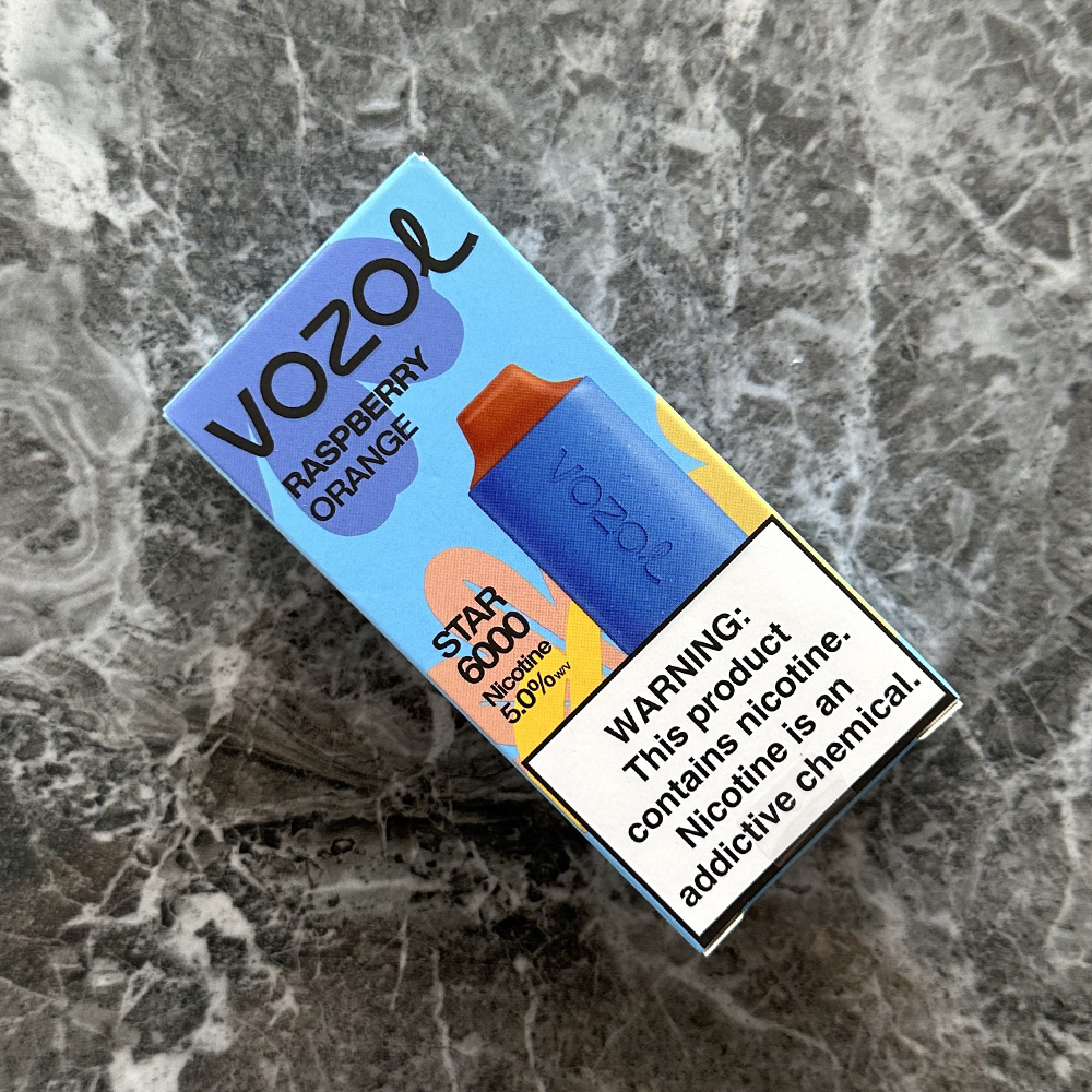 Vozol Star 6000 Raspberry Orange 💨 ‣ Only 14€👍