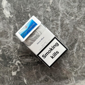 Parliament Silver Blue 🍂 ‣ Duty Free Price ‣ Only 6€👍