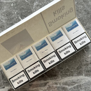 Parliament Silver Blue 🍂 ‣ Duty Free Price ‣ Only 6€👍