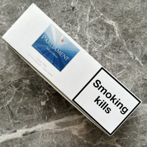 Parliament Silver Blue 🍂 ‣ Duty Free Price ‣ Only 6€👍