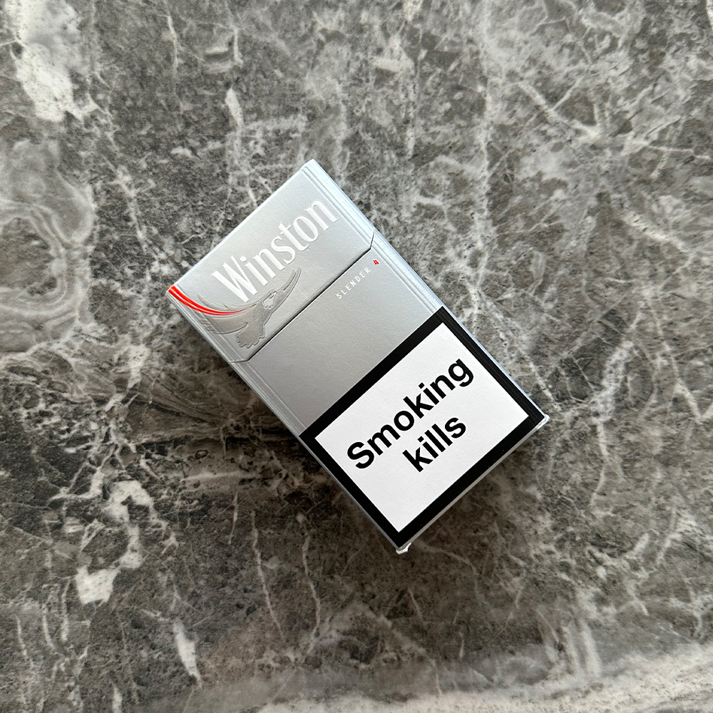 Winston Slender Gray 🍂 ‣ Duty Free Price ‣ Only 6€👍
