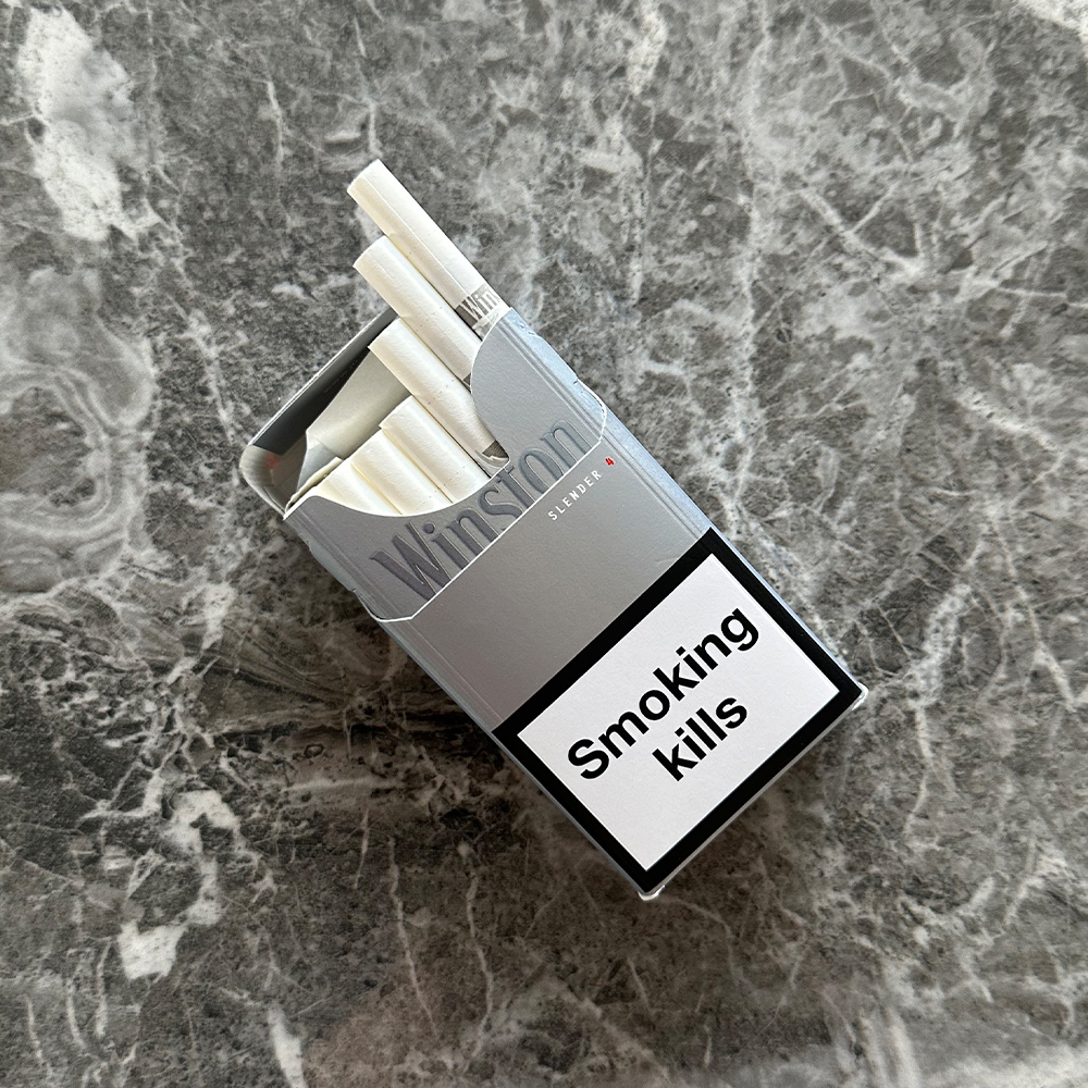 Winston Slender Gray 🍂 ‣ Duty Free Price ‣ Only 6€👍