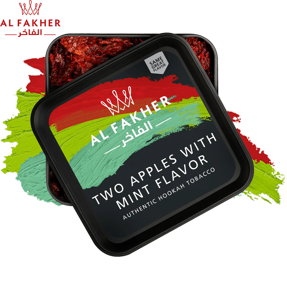 Al Fakher Two Apples With Mint 1000g 🍂 ‣ Only 40€ 👍