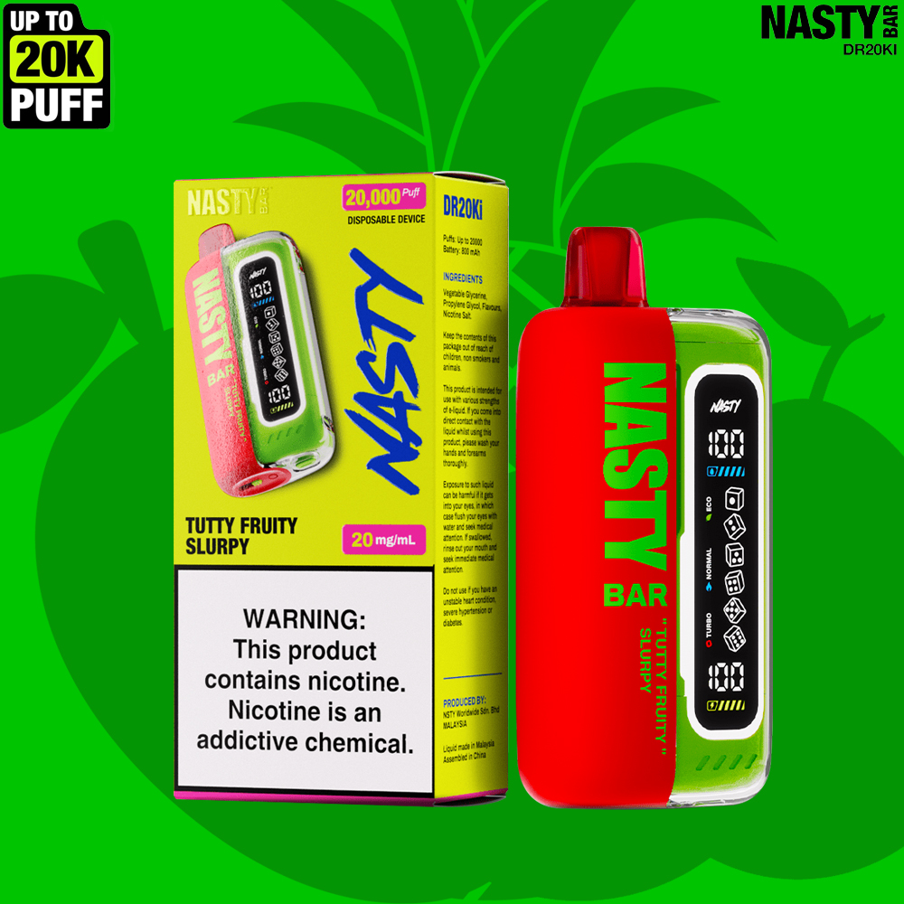 NASTY Bar DR20Ki Tutty Frutty Slurphy 💨 ‣ Disposable Vape👍