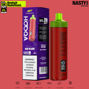 NASTY Hooqa 10K Bad Blood 💨 Disposable Vape ‣ Only 14€👍