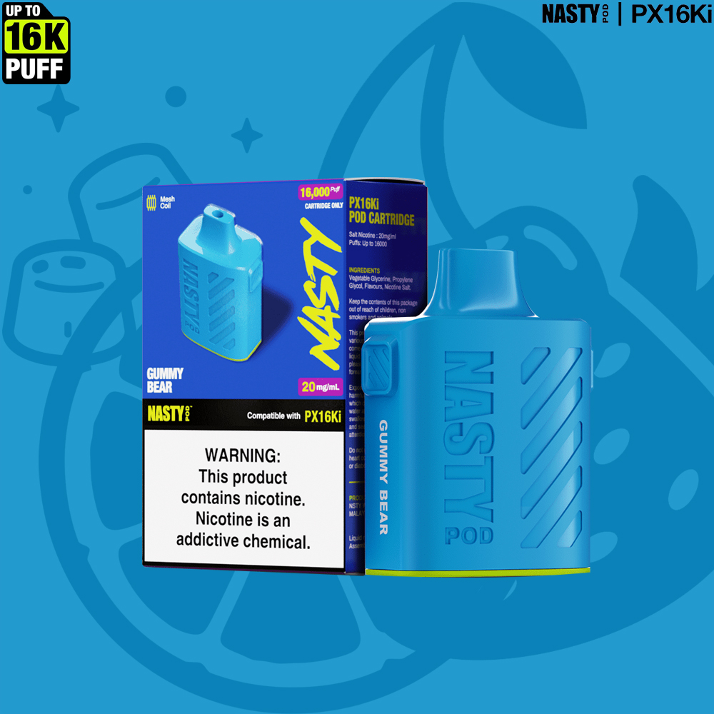 NASTY Pod PX16Ki Gummy Bear - Prefilled Pods ‣ Vape 👍