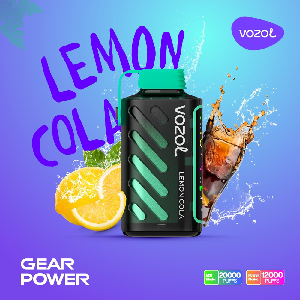 Vozol Gear Power 20000 Lemon Cola 💨 ‣ Vape ‣ Only 9€ 👍