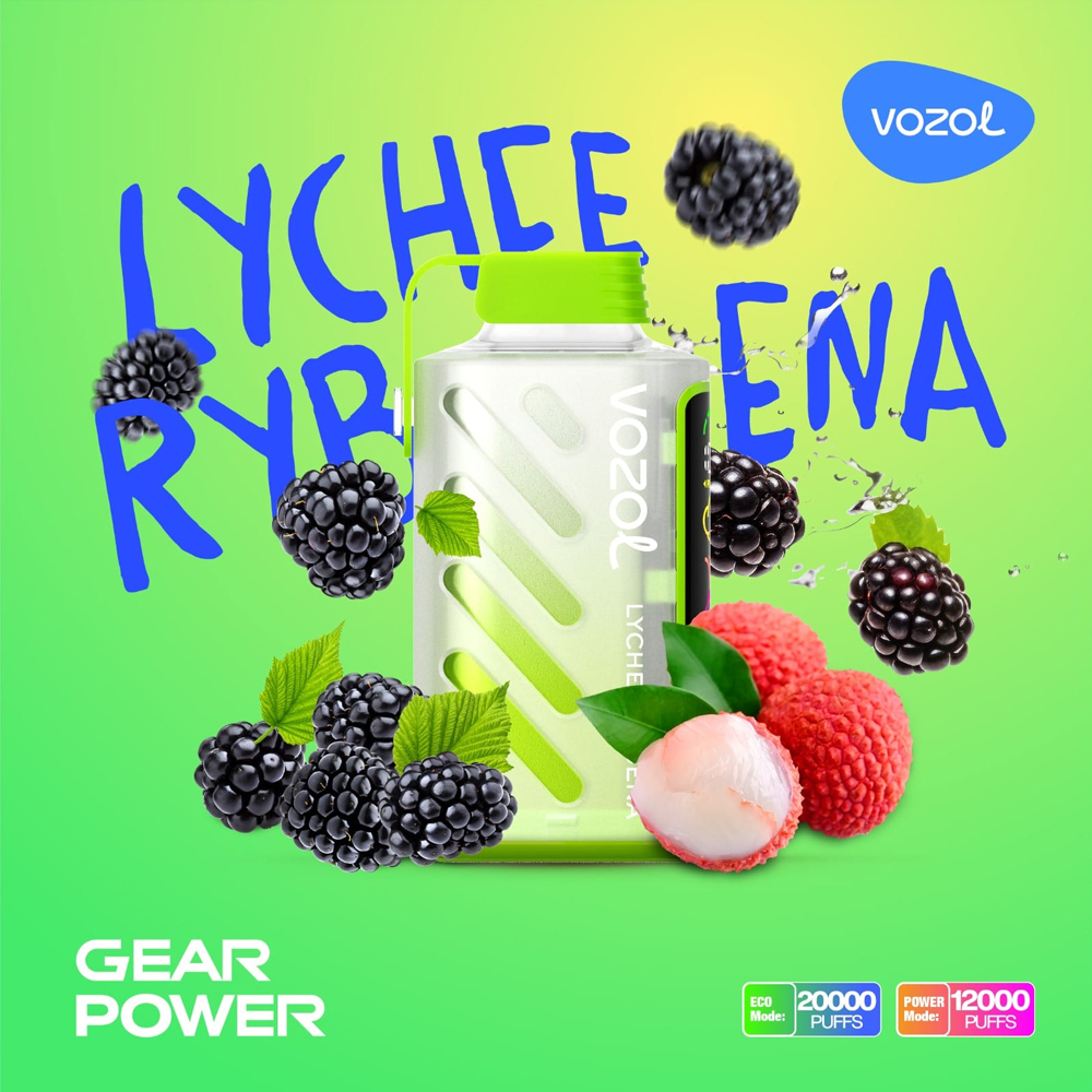 Vozol Gear Power 20000 Lychee Rybena 💨 ‣ Vape ‣ Only 9€ 👍