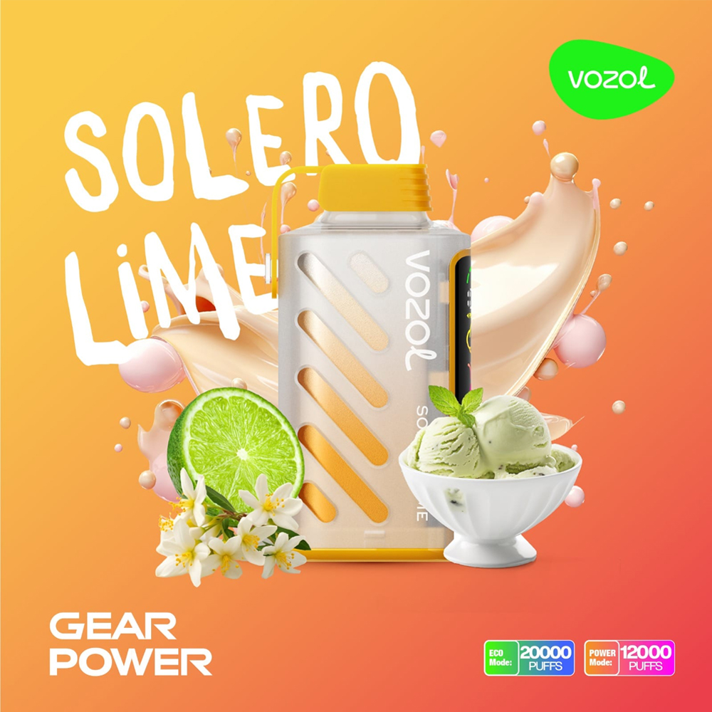 Vozol Gear Power 20000 Solero Lime 💨 ‣ Vape ‣ Only 9€ 👍