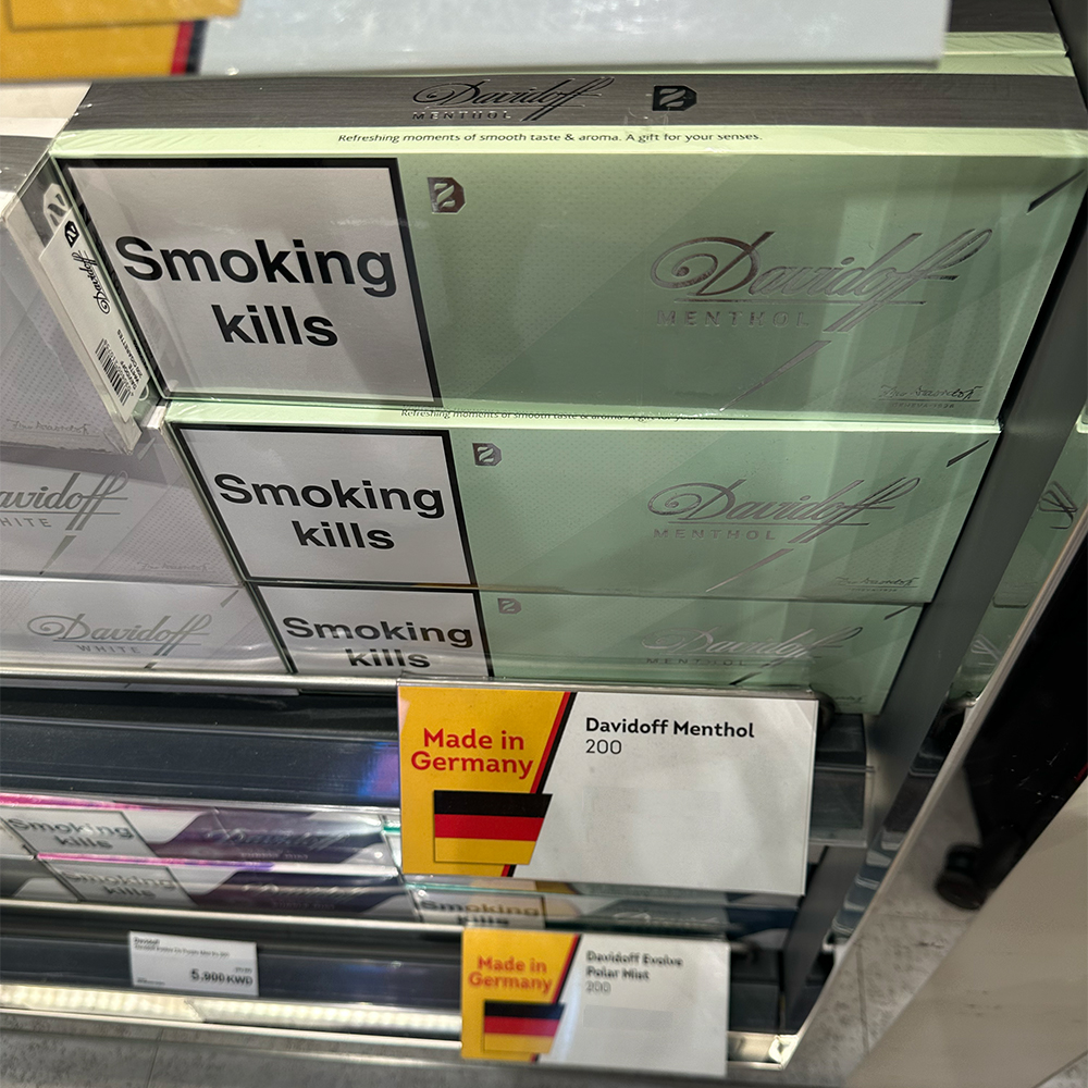 Davidoff Menthol 🍂 ‣ Duty Free Price ‣ Only 6€👍